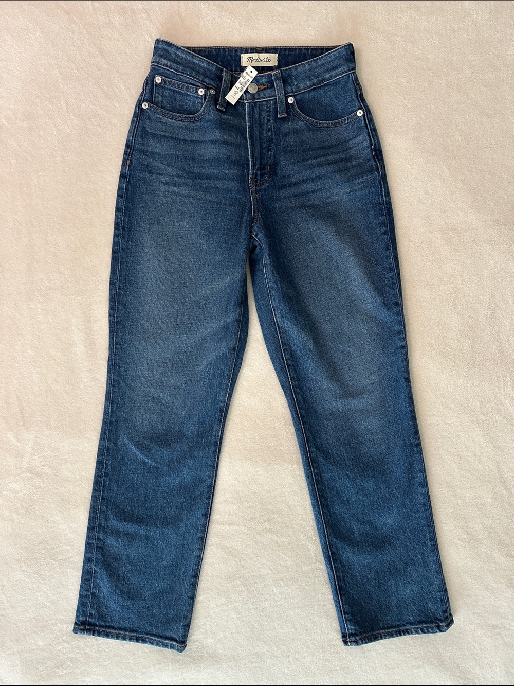 Madewell Curvy Perfect Vintage Straight Jean Women’s Size 25 P Mom Jeans NWT